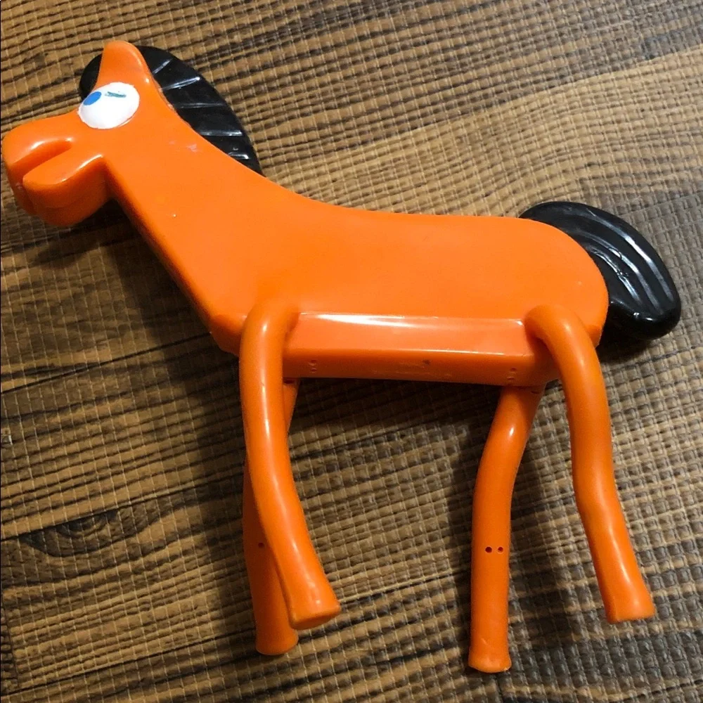 Gumby and Pokey -  Flexible Figure & Orange Horse Play Set for Kids
